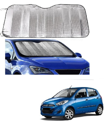 ROSHNEER ENTERPRISES Windshield Sun Shade For Hyundai i10(Silver)