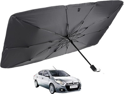 MOCKHE Windshield Sun Shade For Renault Scala(Silver)