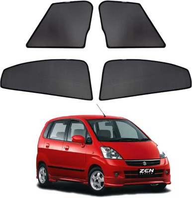 RAKRISH Rear Window, Side Window Sun Shade For Maruti Suzuki Zen Estilo(Black)