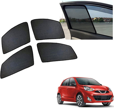 PEEPS STORE Side Window Sun Shade For Nissan Micra(Black)
