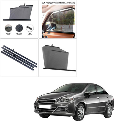 SS FOR YOUR SMART NEEDS Side Window Sun Shade For Fiat Linea(Black)