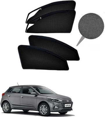 RAKRISH Rear Window, Side Window Sun Shade For Hyundai Elite i20(Black)