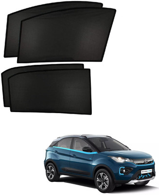 AuTO ADDiCT Side Window Sun Shade For Tata Nexon EV(Black)