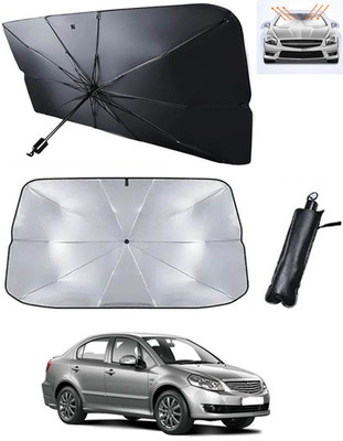 RKPSP Windshield Sun Shade For Maruti Suzuki SX4(Black, Silver)