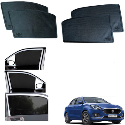 CuboDePlato Side Window Sun Shade For Maruti Suzuki Swift Dzire(Black)