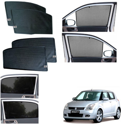 WolkomHome Side Window Sun Shade For Maruti Suzuki Swift(Black)