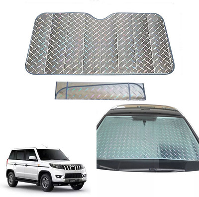 AUTO PEARL Dashboard, Windshield Sun Shade For Mahindra Bolero Neo(Grey)