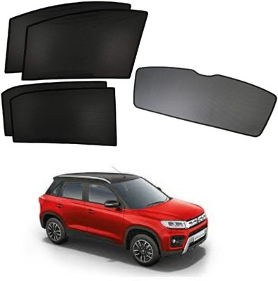 RAKRISH Rear Window, Side Window Sun Shade For Maruti Suzuki Vitara Brezza(Black)