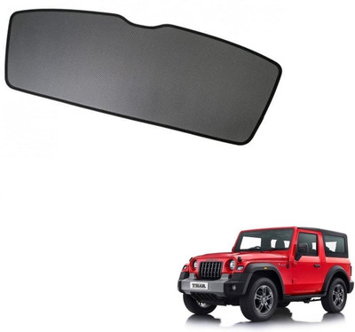 KOZDIKO Rear Window Sun Shade For Mahindra Thar(Black)