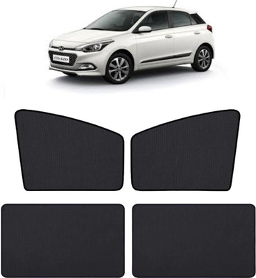 RAKRISH Rear Window, Side Window Sun Shade For Hyundai Elite i20(Black)