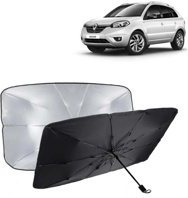 Kingsway Dashboard, Windshield Sun Shade For Renault Koleos(Black, Silver)