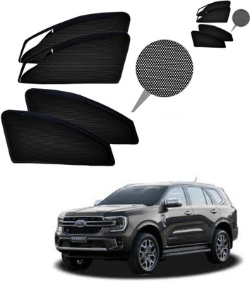 RAKRISH Rear Window, Side Window Sun Shade For Ford Endeavour(Black)