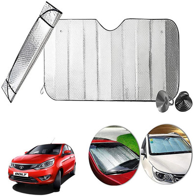 AUTO PEARL Dashboard, Windshield Sun Shade For Tata Bolt(Silver)