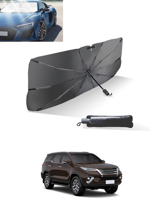 MATIES Windshield Sun Shade For Toyota Universal For Car(Black, Silver)