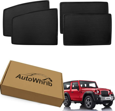 Autowhrib Side Window Sun Shade For Mahindra Universal For Car(Black)
