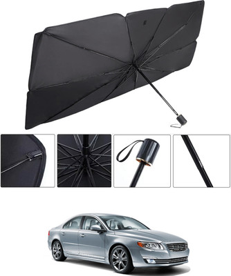 RKPSP Windshield Sun Shade For Volvo S80(Black, Silver)