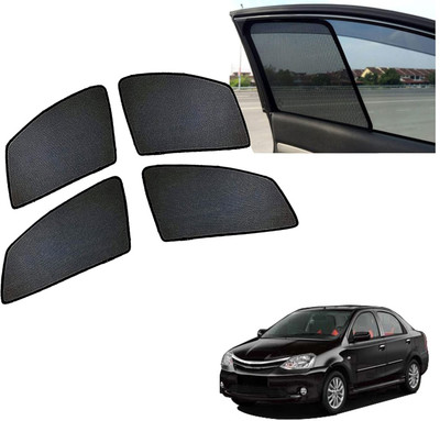 PEEPS STORE Side Window Sun Shade For Toyota Etios(Black)