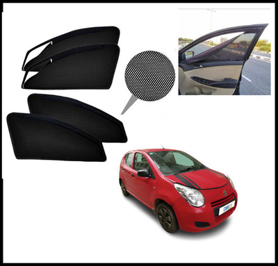 RAKRISH Rear Window, Side Window Sun Shade For Maruti Suzuki A-Star(Black)