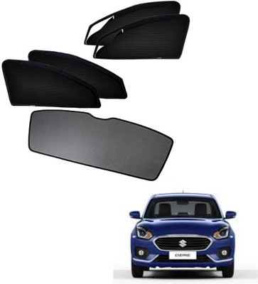 RAKRISH Rear Window, Side Window Sun Shade For Maruti Suzuki Swift Dzire(Black)