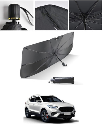 AYW Windshield Sun Shade For Maruti Suzuki Universal For Car(Black, Silver)