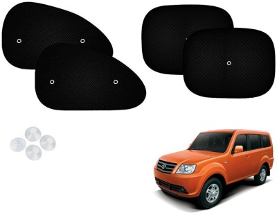 Automotive Prist Side Window Sun Shade For Tata Sumo Grande(Black)