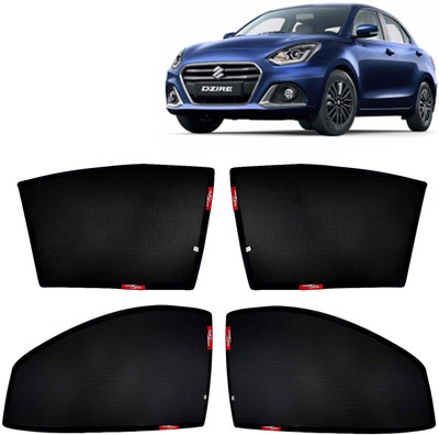 Kingsway Side Window, Rear Window Sun Shade For Maruti Suzuki Swift Dzire(Black)