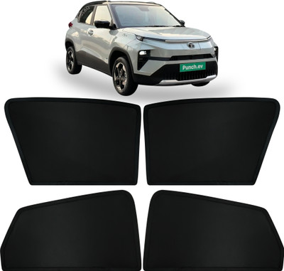 autoluxer Side Window Sun Shade For Tata Punch EV(Black)