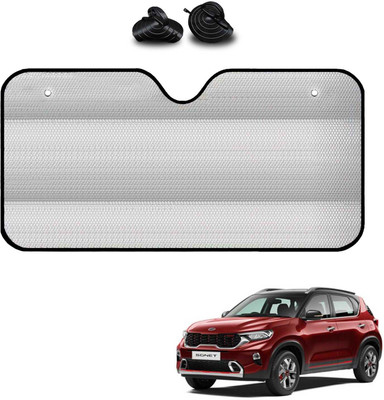 COSMOGEAR Windshield, Dashboard, Rear Window Sun Shade For Kia Sonet(Silver)