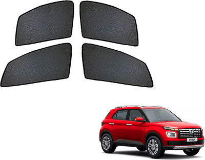PEEPS STORE Rear Window, Side Window Sun Shade For Hyundai Venue(Black)