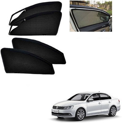 RAKRISH COLLECTION Rear Window, Side Window Sun Shade For Volkswagen Jetta(Black)