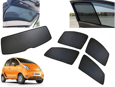 AUTO PEARL Side Window, Rear Window Sun Shade For Tata Nano(Black)