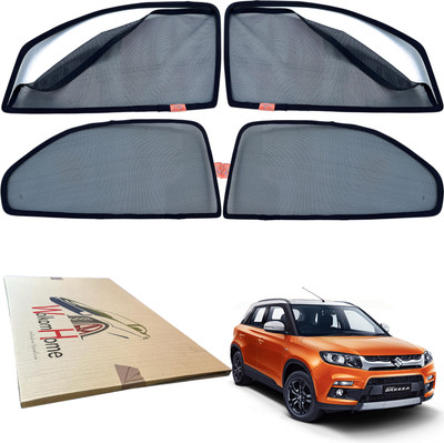 WolkomHome Side Window Sun Shade For Maruti Suzuki Vitara Brezza(Black)