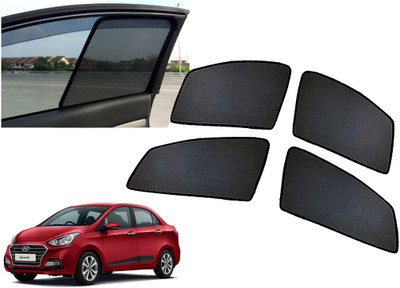 AUTO PEARL Side Window Sun Shade For Hyundai Xcent(Black)