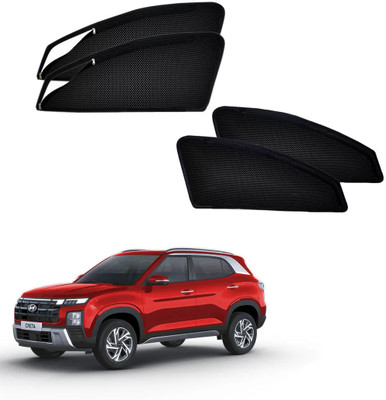 HARKRISH Side Window Sun Shade For Hyundai Creta(Black)