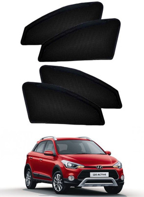 Microline Side Window Sun Shade For Hyundai i20(Black)