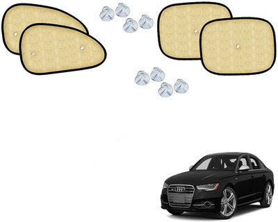 Automotive Prist Side Window Sun Shade For Audi S6(Beige)