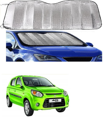 ROSHNEER ENTERPRISES Windshield Sun Shade For Maruti Suzuki Alto 800(Silver)