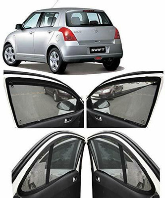 RAKRISH Rear Window, Side Window Sun Shade For Maruti Suzuki Swift(Black)