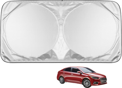 MOCKHE Windshield Sun Shade For Hyundai Verna(Silver)