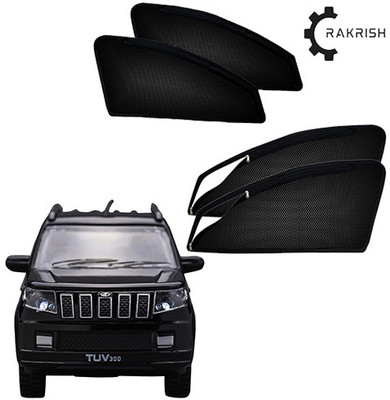 RAKRISH Rear Window, Side Window Sun Shade For Mahindra TUV-300(Black)