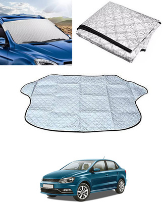 RKPSP Windshield Sun Shade For Volkswagen Ameo(Silver)