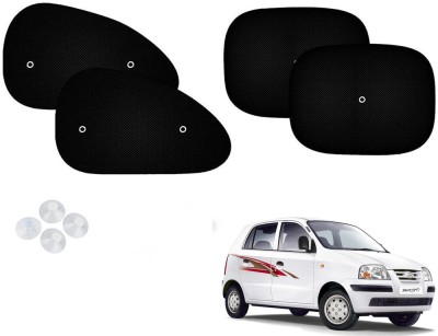 Automotive Prist Side Window Sun Shade For Hyundai Santro(Black)