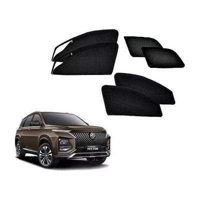 HARKRISH Side Window Sun Shade For MG Hector(Black)