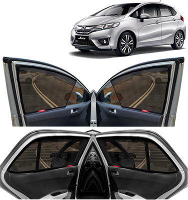 Kingsway Side Window, Rear Window Sun Shade For Honda Jazz(Black)