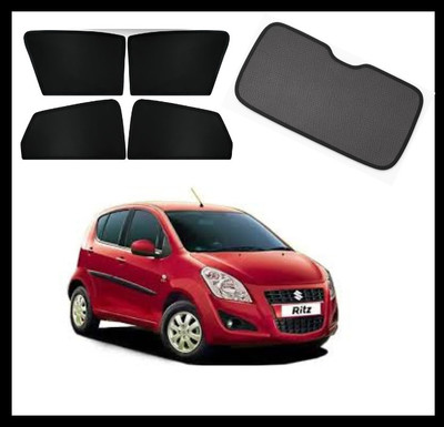 RAKRISH Rear Window, Side Window Sun Shade For Maruti Suzuki Ritz(Black)