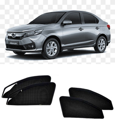 GATIMAN Side Window, Rear Window Sun Shade For Honda Amaze(Black)