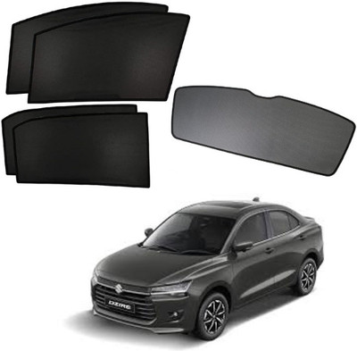 RAKRISH Rear Window, Side Window Sun Shade For Maruti Suzuki New Dzire(Black)