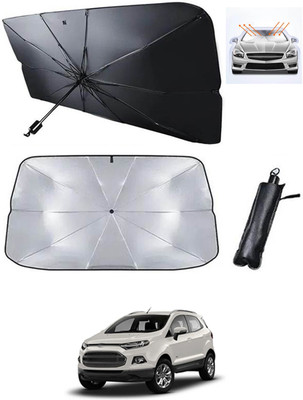 MATIES Windshield Sun Shade For Ford Ecosport(Black, Silver)