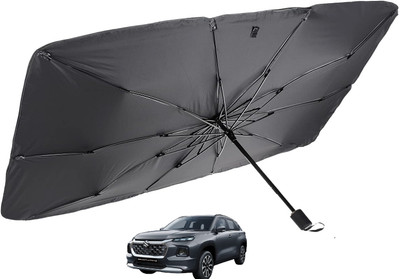 MOCKHE Windshield Sun Shade For Maruti Suzuki Grand Vitara(Silver)