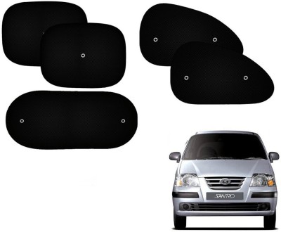 Automotive Prist Side Window Sun Shade For Hyundai Santro(Black)